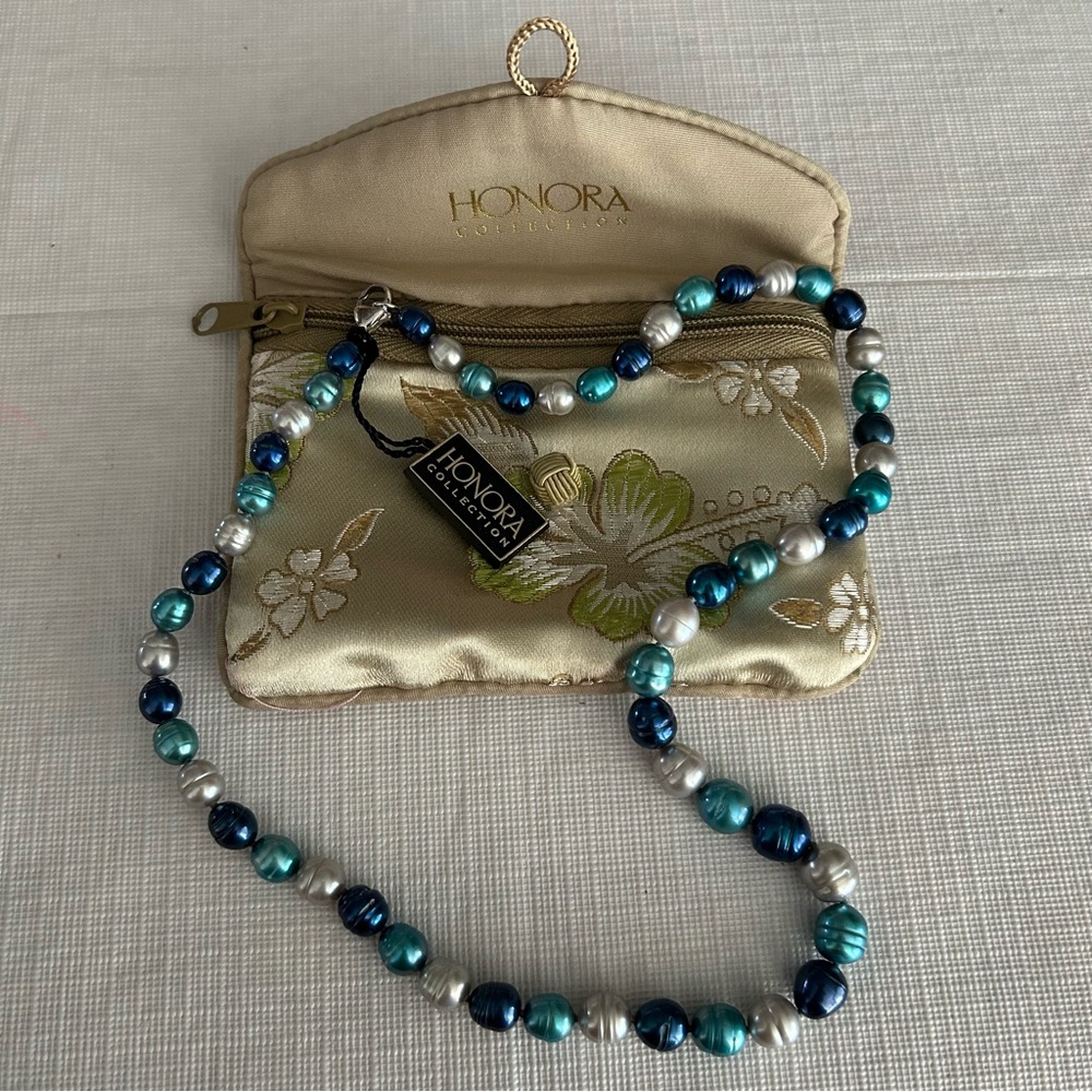 💙HONORA • Blue Moon Cultured Pearl Strand Necklace